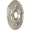 Ekena Millwork Baltimore PVC Ceiling Medallion (Canopies up to 6 1/2"), 16"OD x 3 1/2"ID x 1"P, Bright Coat Chrome CMP16BABCR - alternate 5